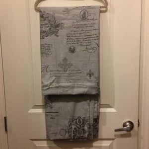 4 gray curtain panels. Each is 52 X 96 inches